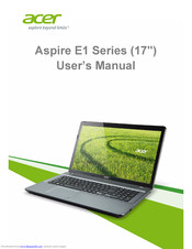 Download Manual For Aspire V15 Touch